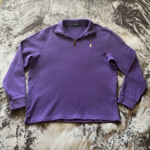 Men’s purple Polo Ralph Lauren quarter zip, Size L
